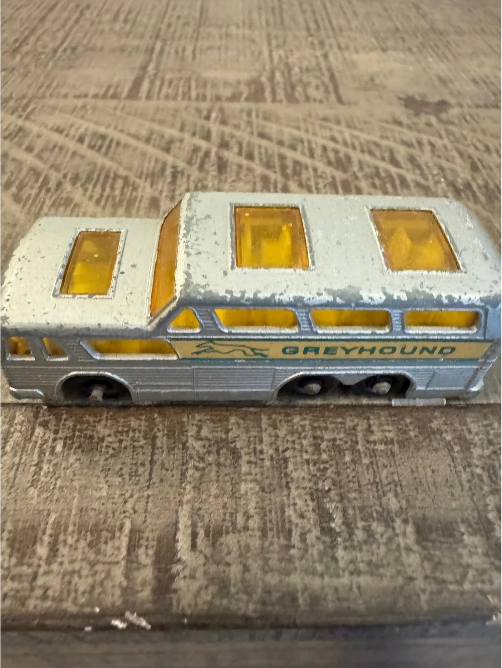 Vintage 1967 Lesney Matchbox No 66 Greyhound Scenicruiser Coach Bus England